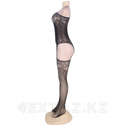 Эротический комбинезон с чулками Foxy Black (XS-M) от sex shop Extaz фото 4