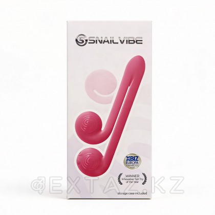 Snail vibe Қос ынталандыру діріл массажы қызғылт от sex shop Extaz фото 2