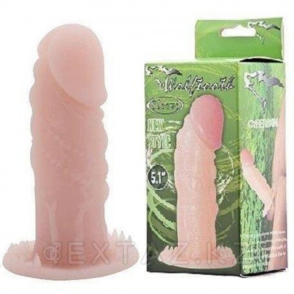 Реалистичная насадка на пенис Wolftooth Sleeve светлая (12×3,5 см) - extaz.kz Шынайы саптама пенис wolftooth Sleeve жеңіл (12×3,5 см) от sex shop Extaz