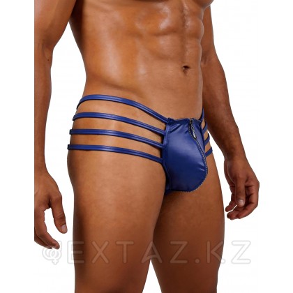 Ohyeah Zipper Blue былғары ерлер жіптері, найзағай, s от sex shop Extaz фото 6