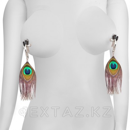 Зажимы для сосков Peacock Feather от sex shop Extaz фото 4