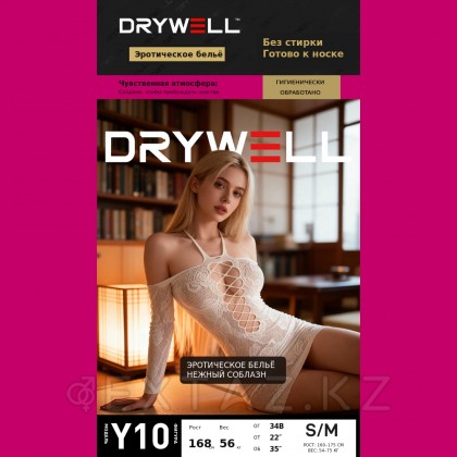 Drywell (S-M)ақ түсті эротикалық шілтер көйлек от sex shop Extaz фото 9