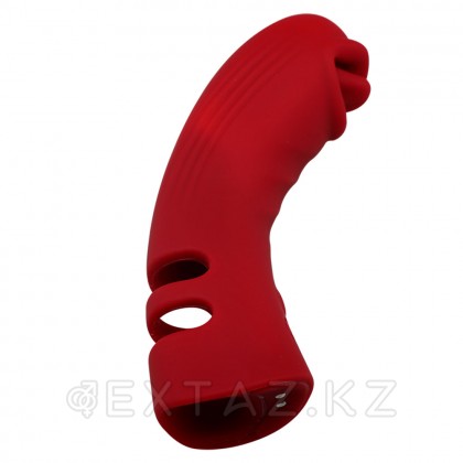 Қосымша ынталандырумен саусаққа арналған силикон вибраторы от sex shop Extaz фото 9
