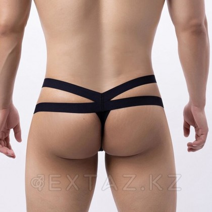 Сетчатые мужские стринги Strappy (S) черные - extaz.kz фото 7 Strappy (s) торлы ерлер қара от sex shop Extaz фото 7
