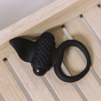 Adrien lastic ұсынған қара Lingus эрекциялық діріл сақинасы от sex shop Extaz фото 3