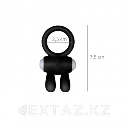 Power Rabbit clit cockring эрекциялық діріл сақинасы (қара) от sex shop Extaz фото 4