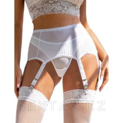Қыстырғыштары бар шұлықтарға арналған ақ белбеу (3XL-4XL) от sex shop Extaz