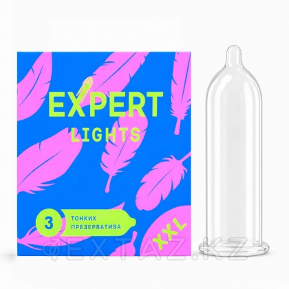 EXPERT Light XXL презервативтері, ультра жұқа, үлкейтілген, 3 дана от sex shop Extaz