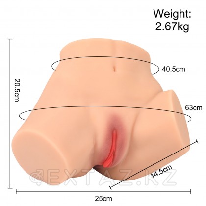 Шынайы Қос мастурбатор Aiva (қынап+анус) от sex shop Extaz фото 11