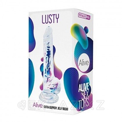 Lusty dildo ұсынылды Мөлдір тірі (18 * 3,2 см.) от sex shop Extaz фото 2