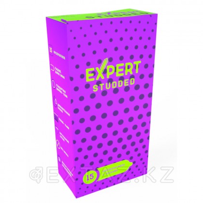 Expert Studded презервативтері, тығыз, нүктелі, 15 дана от sex shop Extaz фото 3