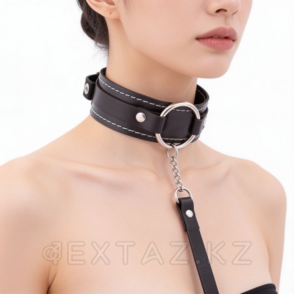 Жұмсақ шынайы былғарыдан жасалған шокер жағасы от sex shop Extaz фото 5