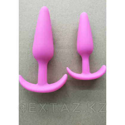 Комплект анальных плагов с ручкой: S, M от sex shop Extaz