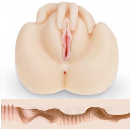Вагина и анус - мега реалистичный мастурбатор  от sex shop Extaz фото 4
