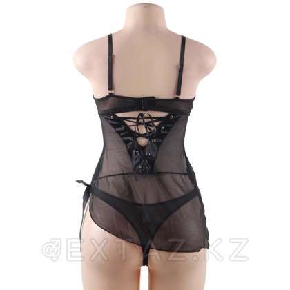 Бэби долл Elegant Black (3XL) от sex shop Extaz фото 7