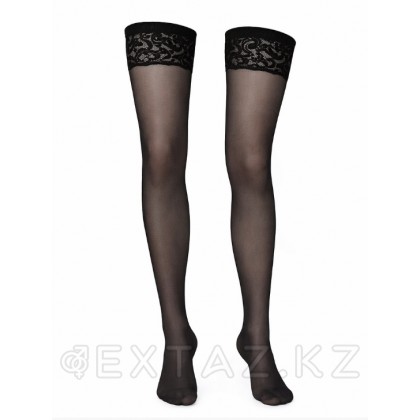 Тегіс серпімді әйелдер шұлықтары (қара) от sex shop Extaz фото 3