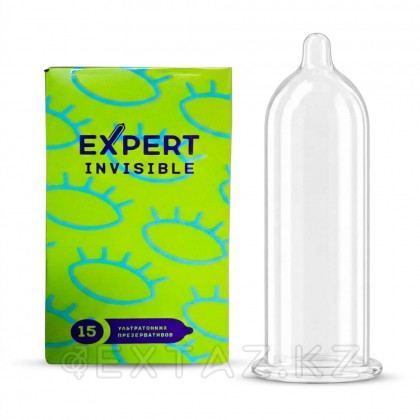 Expert INVISIBLE презервативтері № 12+3 (әсіресе жұқа), 12 + 3 дана. от sex shop Extaz