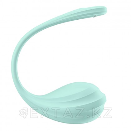 Satisfyer Smooth Petal көгілдір діріл жұмыртқасы (Connect App) от sex shop Extaz