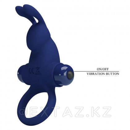 Көк қоян дірілі бар эрекциялық сақина от sex shop Extaz фото 7