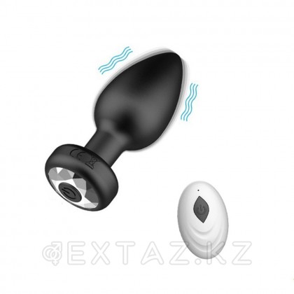 Қашықтан басқару пульті бар анальды діріл тығын от sex shop Extaz фото 4