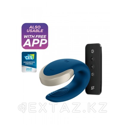 Satisfyer double love blue Smart жұп вибраторы от sex shop Extaz фото 3