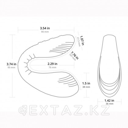 Lovense Dolce Қос ақылды вибраторы (бұрынғы Quake) от sex shop Extaz фото 3