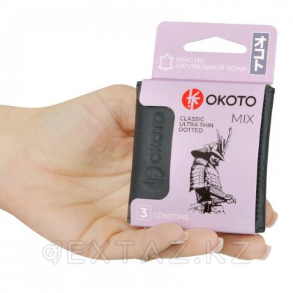 Okoto MIX презервативтері №3, Классикалық, нүктелі және жұқа, корпуста от sex shop Extaz фото 2