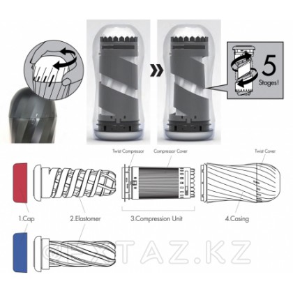 Қайта пайдалануға болатын tickle tenga air стимуляторы-Tech Twist от sex shop Extaz фото 4