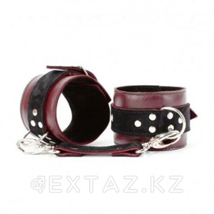 Бордо былғарыдан жасалған кісен от sex shop Extaz фото 5
