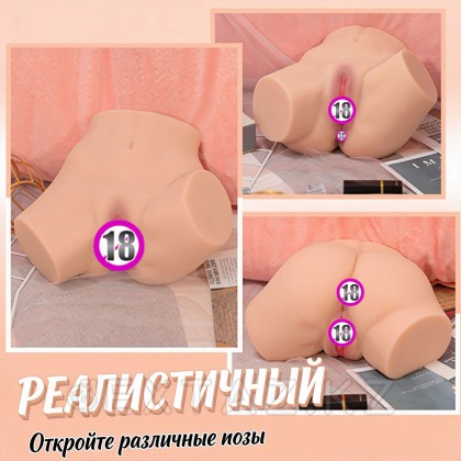 Шынайы Қос мастурбатор Aiva (қынап+анус) от sex shop Extaz фото 11