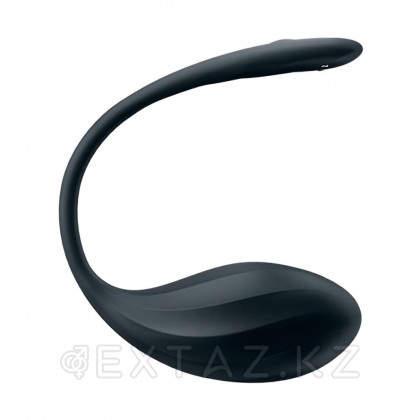 Satisfyer Ribbed petal қара діріл жұмыртқасы (Connect App) от sex shop Extaz