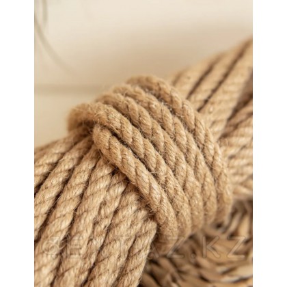 Шибариге арналған джут арқан, катушкада, бежевый, 10 м от sex shop Extaz фото 3