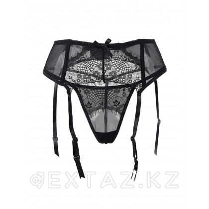 Гартер + жіптері бар қара белбеу (XS-S өлшемі) от sex shop Extaz фото 5
