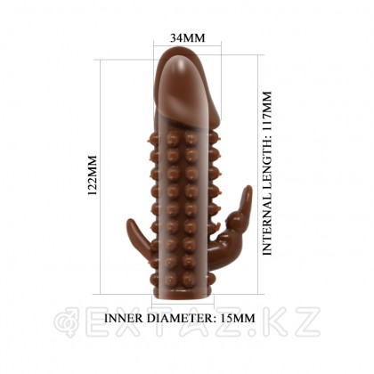 Латексная насадка со стимулятором от sex shop Extaz фото 5