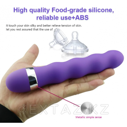 Толқынды қуат вибраторы күлгін от sex shop Extaz фото 2