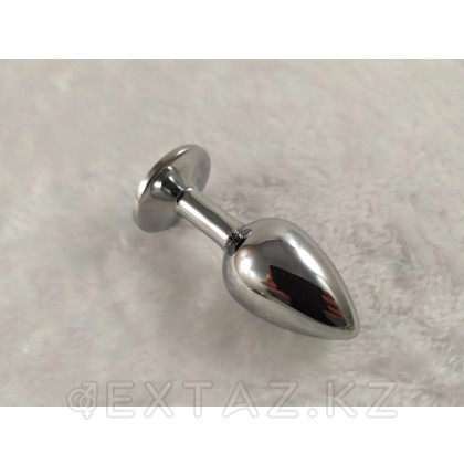 Металлический плаг с кристаллом от sex shop Extaz фото 2