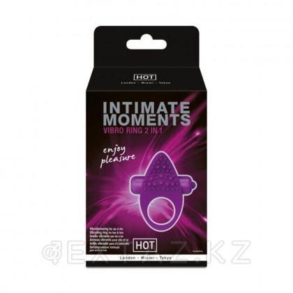 Стимулирующее виброкольцо 2 в 1 Intimate Moments от HOT - extaz.kz 2 in 1 intimate Moments ынталандыратын діріл сақинасы от sex shop Extaz