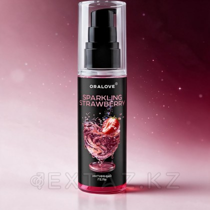 Интимдік Гель Oralove құлпынай шампан 60 г от sex shop Extaz фото 3