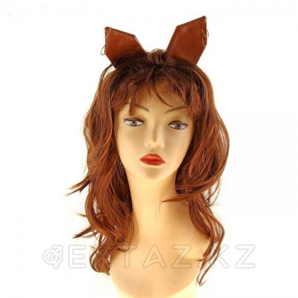 Парик тёмно русый с ушками от sex shop Extaz