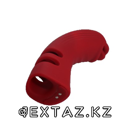 Қосымша ынталандырумен саусаққа арналған силикон вибраторы от sex shop Extaz фото 3