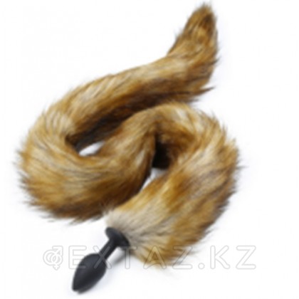 Силиконовый анальный плаг  хвостиком Fox tail от sex shop Extaz