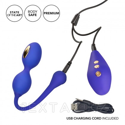 Calexotics Impulse діріл және электростимуляциясы бар қынаптық шарлар, қашықтан басқару пульті от sex shop Extaz фото 8