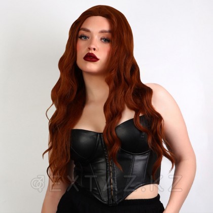 Жасанды Парик, Имитациялық тері, 60 см, 160 гр, түсі қызыл от sex shop Extaz фото 2