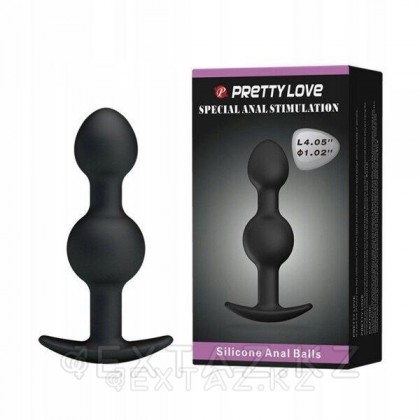 Анальды силикон Қос моншақ плагині от sex shop Extaz фото 4