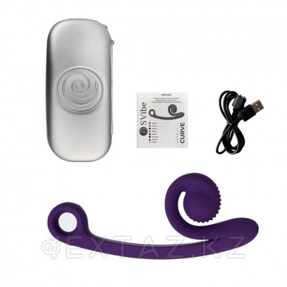 SVibe Snail CURVE Қос ынталандыру вибраторы күлгін от sex shop Extaz фото 11
