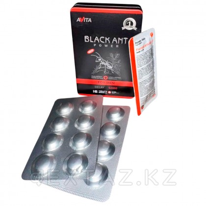 Black ant power avita эрекциясын ұзартуға және жақсартуға арналған Препарат от sex shop Extaz