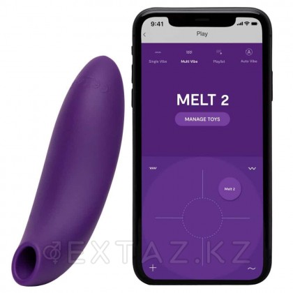 Байланыссыз клиторлық стимулятор We-Vibe Melt 2 күлгін от sex shop Extaz фото 6