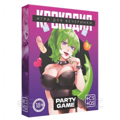 Игра для вечеринки «Крокодил», 50 карт, 18+ (розовая коробка) - extaz.kz фото 2 Қолтырауын кеші ойыны, 50 карта, 18+ (қызғылт қорап) от sex shop Extaz фото 2