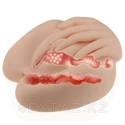 Вагина и анус - мега реалистичный мастурбатор  от sex shop Extaz фото 2