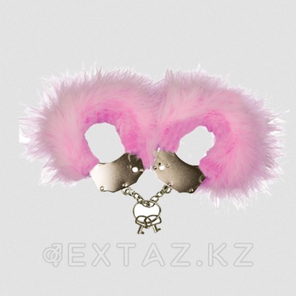 Adrien Lastic m кісендері қызғылт қауырсындары бар металл от sex shop Extaz